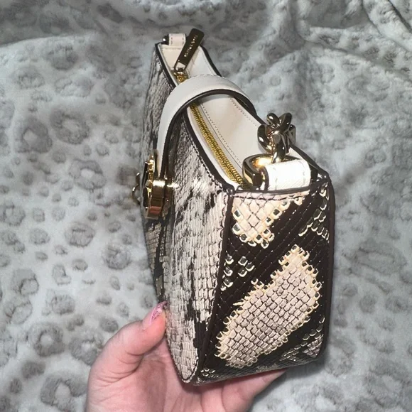 Michael Kors Carmen Snakeskin Pouchette